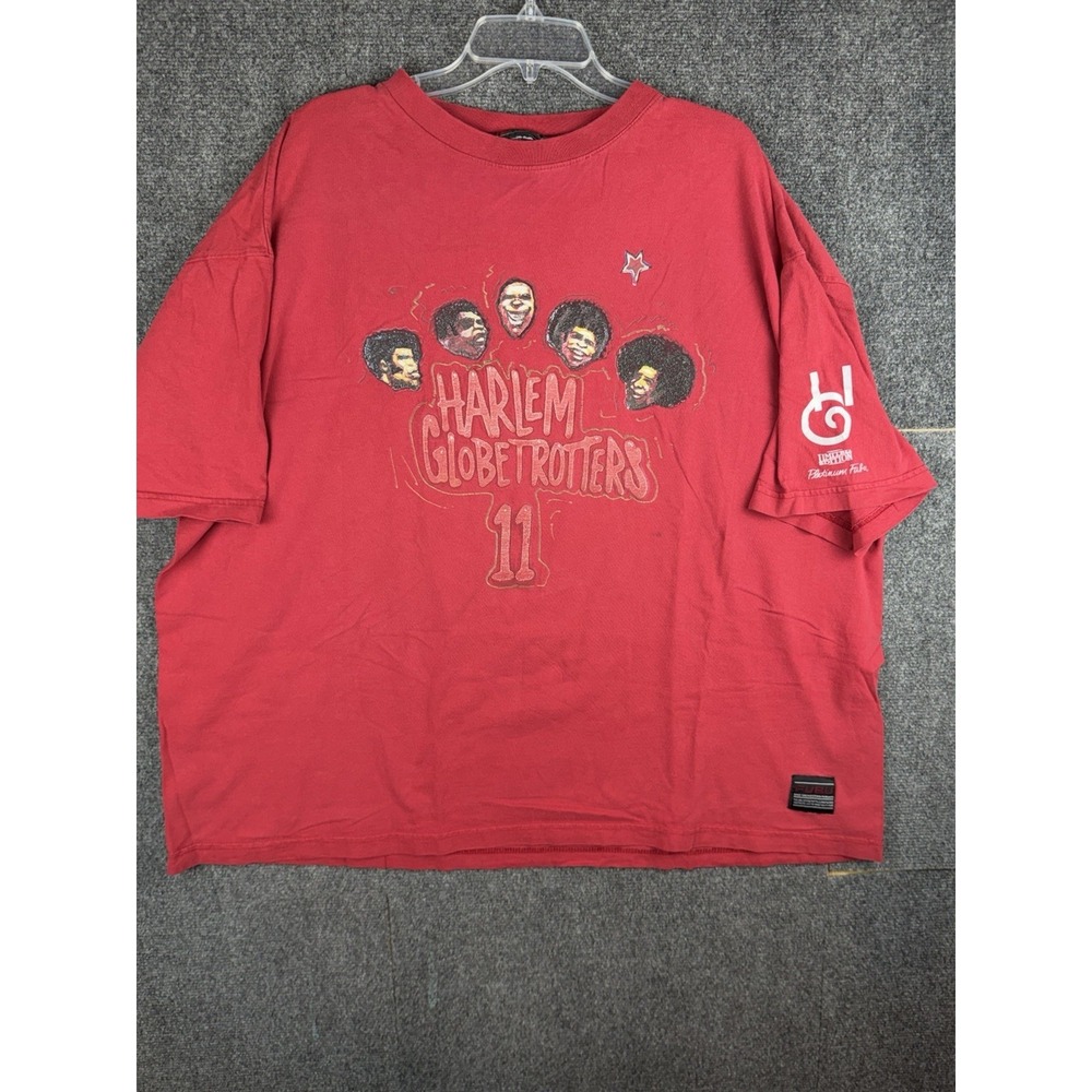 Vintage FUBU Platinum Harlem Globetrotters Limited Edition T Shirt Size 3XL Red